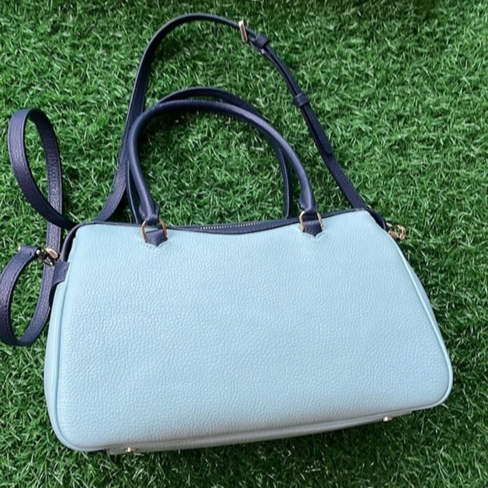 Kate Spade Colorblock Pebbled Leather Mimi Satchel Aphrodite - Picture 6 of 16